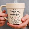 Personalized Plant Pot Ceramic Mug – Garden Gifts For Couple – A Promise Kept Forever