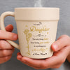 Personalized Plant Pot Ceramic Mug – Garden Gifts For Gardeners, Daughter – Your Growth Is My Joy