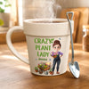 Personalized Plant Pot Ceramic Mug – Garden Gifts For Gardeners – My Happy Green Sanctuary
