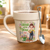 Personalized Plant Pot Ceramic Mug – Garden Gifts For Gardeners – Master Of The Little Backyard