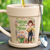Personalized Plant Pot Ceramic Mug – Garden Gifts For Gardeners – Master Of The Little Backyard