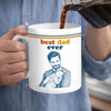 Personalized Photo Accent Mug – Gifts For Dad, Grandpa – World’s Best Dad Ever