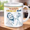 Personalized Photo Accent Mug – Gifts For Dad, Grandpa – World’s Best Dad Ever