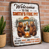 Personalized Metal Sign – Camping Gifts For Campers, Couple – We Have Open Flames