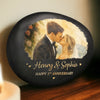 Personalized Photo Printed Rock - Gifts For Couple - Wedding Kiss, Anniversary Bliss