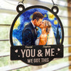 Personalized Photo Window Hanging Suncatcher Ornament - Gifts For Couple - Our Perfect Night