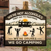 Personalized Shaped Wood Sign - Gifts For Campers - This Side Of The Campground