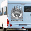 Personalized RV Decal - Gift For Campers - A Crackling Campfire And A Sky Full Of Stars