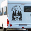 Personalized RV Decal - Gift For Campers - Our Happy Place