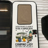Personalized RV Decal - Gift For Campers - Born To Camp, Forced To Work