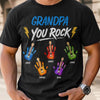 Personalized Unisex T-shirt, Hoodie - Gifts For Dad, Grandpa - Rocking The Dad Life