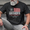 Personalized Unisex T-shirt, Hoodie - Gifts For Grandpa - Patriotic Stars Proud Legacy