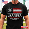 Personalized Unisex T-shirt, Hoodie - Gifts For Grandpa - Patriotic Stars Proud Legacy