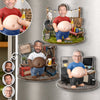 Personalized Photo Dad Bod Belly Squishy Acrylic Fridge Magnet – Gifts For Dad, Grandpa – I Make Dad Jokes Professionally