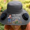 Personalized Hat With Fans Solar Power – Gifts For Gardeners – Her Happy, Blooming Green World