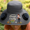 Personalized Hat With Fans Solar Power – Gifts For Gardeners – CEO Of The Little Backyard
