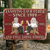 Personalized Home Decor Metal Sign – Anniversary Gifts For Couple – Still Driving Each Other Crazy