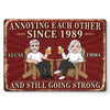 Personalized Home Decor Metal Sign – Anniversary Gifts For Couple – Still Driving Each Other Crazy