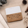 Personalized Marble Wood Coaster - Custom Anniversary Gift For Husband Wife - Everlasting Love