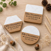 Personalized Marble Wood Coaster - Custom Anniversary Gift For Husband Wife - Everlasting Love