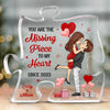 Personalized Puzzle Shaped Acrylic Plaque - Gifts For Couple - Destiny Brought You To Me
