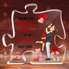 Personalized Puzzle Shaped Acrylic Plaque - Gifts For Couple - Destiny Brought You To Me