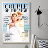 Personalized Photo Vertical Poster - Gifts For Couple - Side By Side Feels Safe