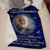 Personalized Photo Blanket - Meaningful Memorial Gift - Love Never Ends, Only Grows Stronger