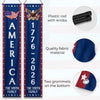 Personalized America 250th Anniversary Porch Banner Set - Gifts For Family - Freedom Never Fades
