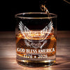 Personalized Whiskey Glass - Gifts For Men, Whiskey Lovers - For the True American