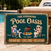 Personalized Home Decor Metal Sign – Gifts For Couple – The Best Days Are Pool Days