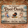 Personalized Home Decor Metal Sign – Gifts For Couple – Life Is Better By The Pool