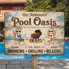 Personalized Home Decor Metal Sign – Gifts For Couple – Life Is Better By The Pool