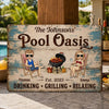 Personalized Home Decor Metal Sign – Gifts For Couple – Life Is Better By The Pool