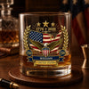 Personalized America 250th Anniversary Whiskey Glass - Gifts For Men, Women - Born From Courage, Built For Freedom