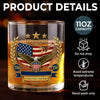 Personalized America 250th Anniversary Whiskey Glass - Gifts For Men, Women - Born From Courage, Built For Freedom