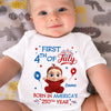 Personalized America 250th Anniversary Baby Onesie – Gifts For New Moms, New Dads, New Parents – Little Star Of Freedom