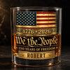 Personalized America 250th Anniversary 11oz Whiskey Glass – Gifts For Men, Women – Red White And Proud