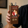 Personalized Pen Holder With Clock - Gifts For Couple - I'd Choose You Again And Again