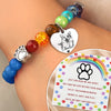 Personalized Photo Rainbow Bridge Bracelet – Pet Memorial Sympathy Gifts For Dogs, Cats – Always In My Heart