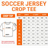 Personalized Women's Jersey Crop Tee – Gifts For Soccer Lovers, Sports Fans – Chasing Goals, Making History