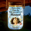 Personalized Photo Solar Jar Lantern - Sympathy Gift For Family - Your Light Still Shines