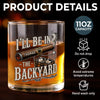 Personalized Whiskey Glass – Gifts For Men – I'll Be In The Yackyard