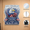 Personalized Acrylic Fridge Magnet - America 250th Anniversary Gifts For Mom, Dad, Family - Land Of The Free