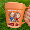 Personalized Plant Pot Ceramic Mug - Gifts For Couple - Growing Older, Loving Deeper