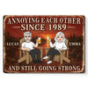 Personalized Home Decor Metal Sign - Gifts For Couple - Crazy Together Since Forever