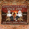 Personalized Home Decor Metal Sign - Gifts For Couple - Crazy Together Since Forever