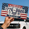 Personalized License Plate - America 250th Anniversary Gifts For Mom, Dad, Family - We Shine Best Together
