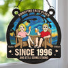 Personalized Window Hanging Suncatcher Ornament - Anniversary Gifts For Couple - Our Forever Sunny Love Story