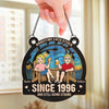 Personalized Window Hanging Suncatcher Ornament - Anniversary Gifts For Couple - Our Forever Sunny Love Story